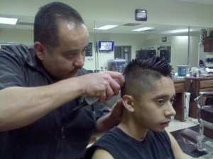 Young hispanic haircut